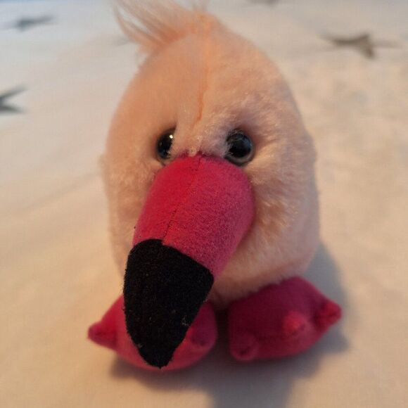 Vintage Swibco PUFFKINS, Lot of 3 Flo Flamingo, Puddles Duck, Poppins Penguin - Picture 2 of 15